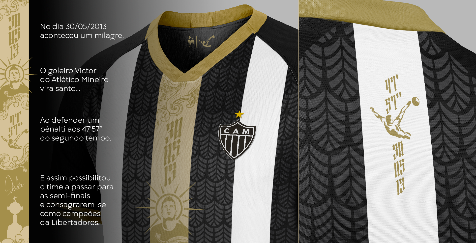 Camisa Manto da Massa — detalhe do design